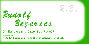 rudolf bezerics business card